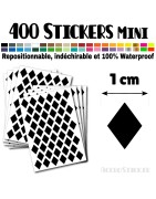 400 Losanges 1 cm - Stickers mini gommettes