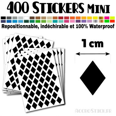 400 Losanges 1 cm - Stickers mini gommettes