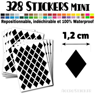 328 Losanges 1,2 cm - Stickers mini gommettes