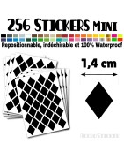 256 Losanges 1,4 cm - Stickers mini gommettes