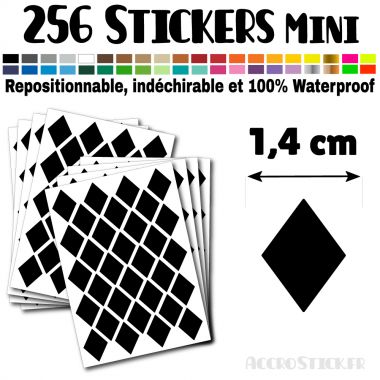 256 Losanges 1,4 cm - Stickers mini gommettes