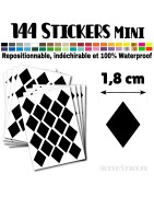 144 Losanges 1,8 cm - Stickers mini gommettes