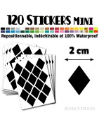 120 Losanges 2 cm - Stickers mini gommettes