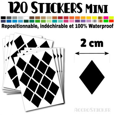 120 Losanges 2 cm - Stickers mini gommettes