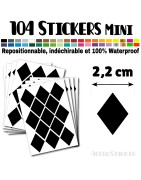 104 Losanges 2,2 cm - Stickers mini gommettes