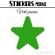 48 Stickers Etoiles 3 cm