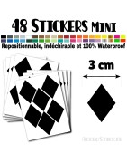 48 Losanges 3 cm - Stickers mini gommettes