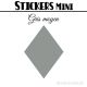 288 Losanges mixte 01 - Stickers mini gommettes
