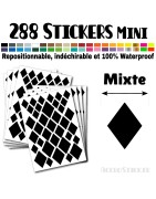 288 Losanges mixte 01 - Stickers mini gommettes