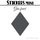 80 Losanges mixte 01 - Stickers mini gommettes