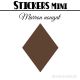 80 Losanges mixte 01 - Stickers mini gommettes