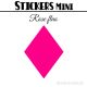 80 Losanges mixte 01 - Stickers mini gommettes