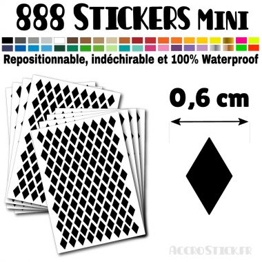 888 Losanges 0,6 cm - Stickers mini gommettes