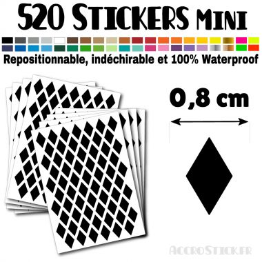 520 Losanges 0,8 cm - Stickers mini gommettes
