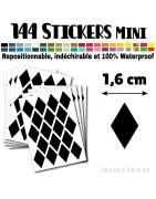 144 Losanges 1,6 cm - Stickers mini gommettes