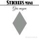 80 Losanges 2 cm - Stickers mini gommettes