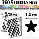 360 Etoiles 1,2 cm - Stickers mini gommettes
