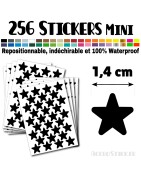 256  Etoiles 1,4 cm - Stickers mini gommettes