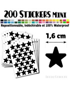 200 Etoiles 1,6 cm - Stickers mini gommettes