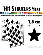 144 Etoiles 1,8 cm - Stickers mini gommettes