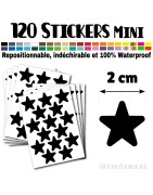 120 Etoiles 2 cm - Stickers mini gommettes