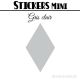 40 Losanges 3 cm - Stickers mini gommettes