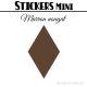 40 Losanges 3 cm - Stickers mini gommettes