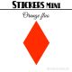 40 Losanges 3 cm - Stickers mini gommettes