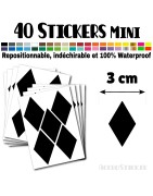 40 Losanges 3 cm - Stickers mini gommettes