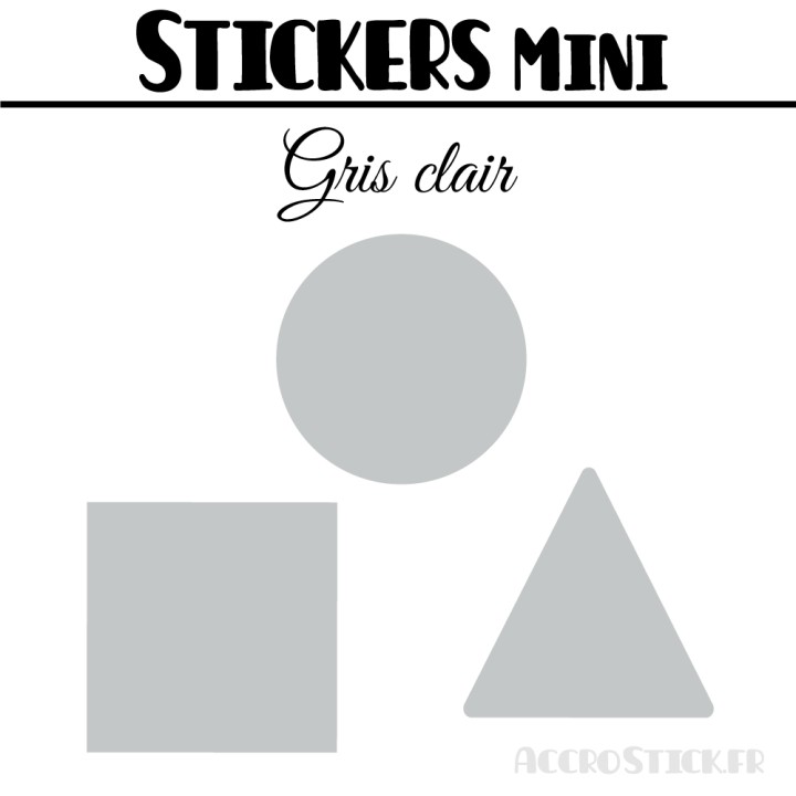 456 Formes Mixtes de 1 cm - Stickers mini gommettes