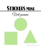 336 Formes Mixtes de 1,2 cm - Stickers mini gommettes