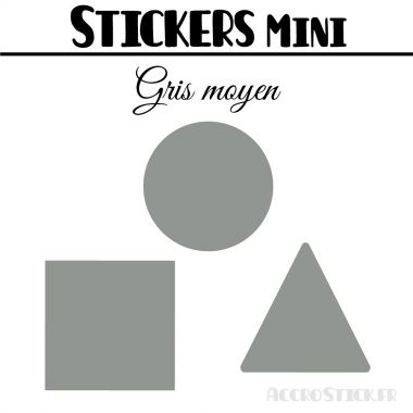 232 Formes Mixtes de 1,4 cm - Stickers mini gommettes