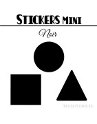 232 Formes Mixtes de 1,4 cm - Stickers mini gommettes