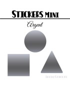 208 Formes Mixtes de 1,6 cm - Stickers mini gommettes