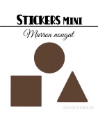 208 Formes Mixtes de 1,6 cm - Stickers mini gommettes