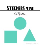 208 Formes Mixtes de 1,6 cm - Stickers mini gommettes