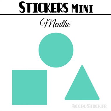 208 Formes Mixtes de 1,6 cm - Stickers mini gommettes