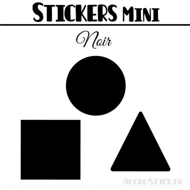 208 Formes Mixtes de 1,6 cm - Stickers mini gommettes