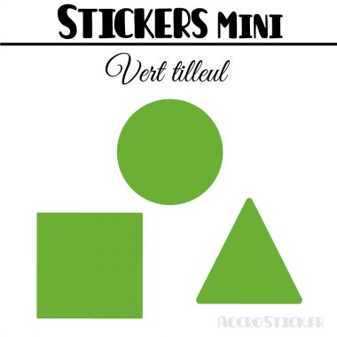 208 Formes Mixtes de 1,6 cm - Stickers mini gommettes