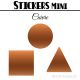 208 Formes Mixtes de 1,6 cm - Stickers mini gommettes