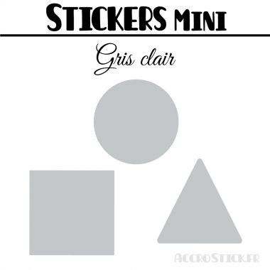 208 Formes Mixtes de 1,6 cm - Stickers mini gommettes