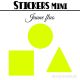 128 Formes Mixtes de 2 cm - Stickers mini gommettes