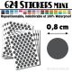 624 Ronds 0,8 cm - Stickers mini gommettes