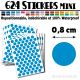 624 Ronds 0,8 cm - Stickers mini gommettes