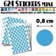 624 Ronds 0,8 cm - Stickers mini gommettes