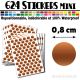 624 Ronds 0,8 cm - Stickers mini gommettes