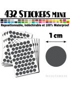 432 Ronds 1 cm - Stickers mini gommettes