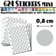 624 Ronds 0,8 cm - Stickers mini gommettes