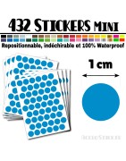432 Ronds 1 cm - Stickers mini gommettes