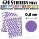 624 Ronds 0,8 cm - Stickers mini gommettes
